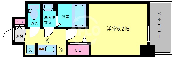 大阪市阿倍野区天王寺町南のマンションの間取り