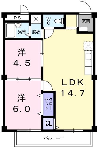 【シティハイツ幸栄の間取り】