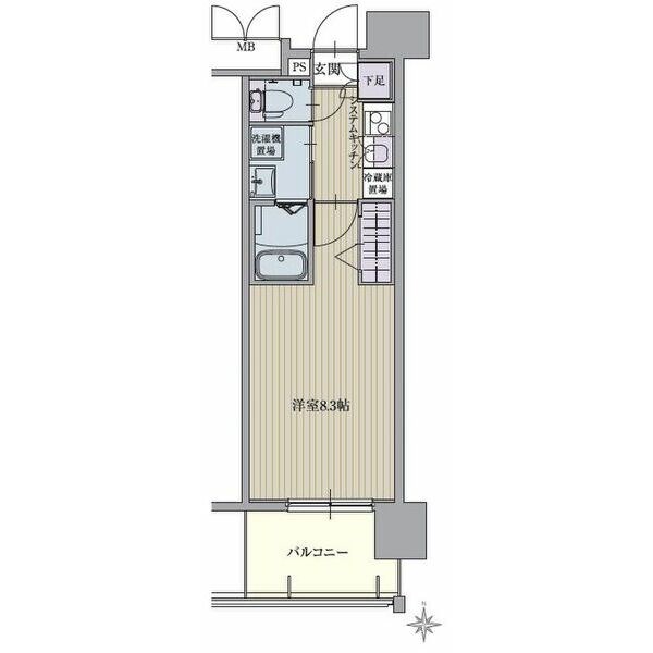 名古屋市西区菊井のマンションの間取り