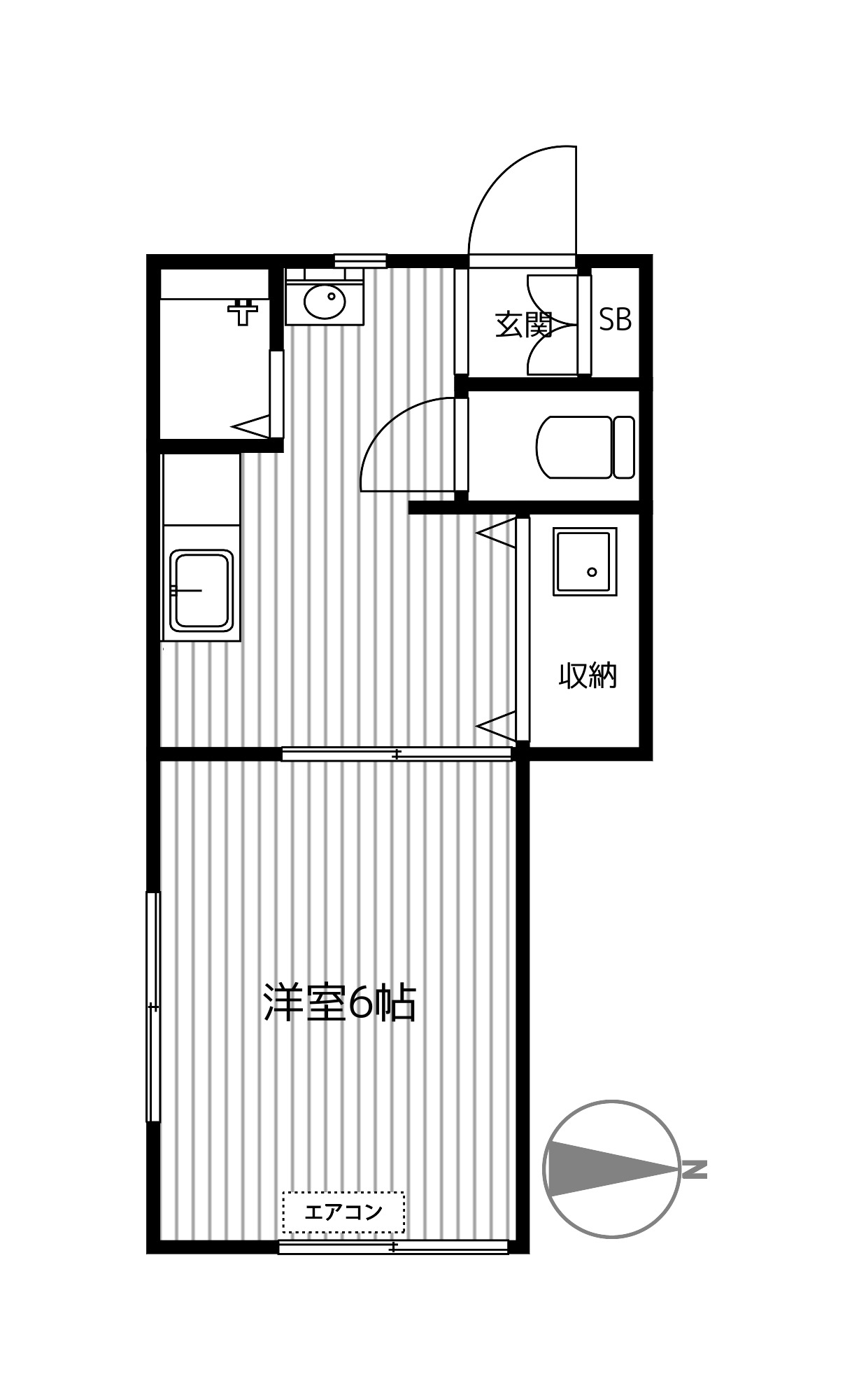 コーポ立山Ｂの間取り