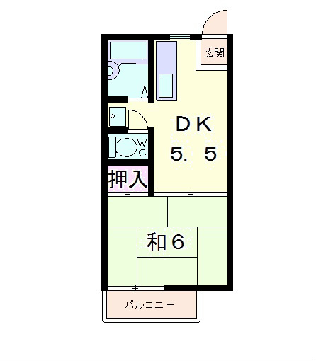 メゾンブランシュ2の間取り