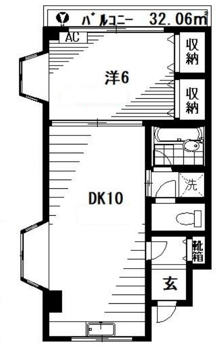 豊島区西池袋のマンションの間取り