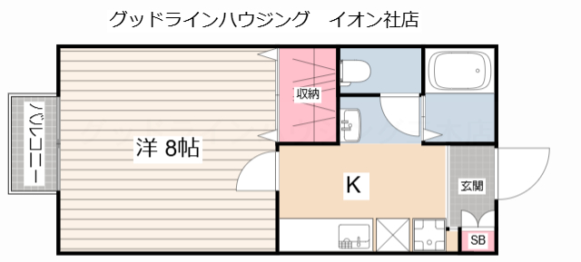 イーストヴィレッヂの間取り