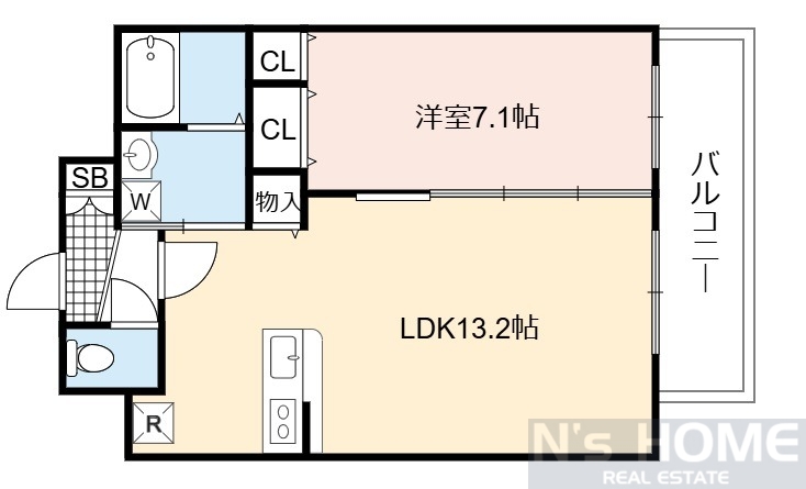 ラベニールの間取り