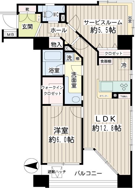 シテラ川崎フローリアの間取り