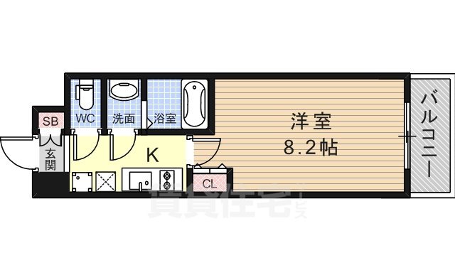 尼崎市昭和通のマンションの間取り