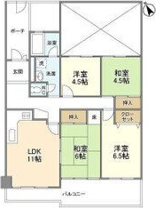 春日井市高蔵寺町のマンションの間取り