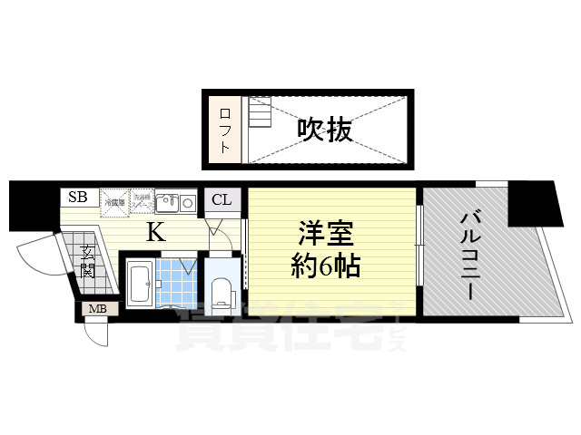 エステムコート大阪・中之島南の間取り