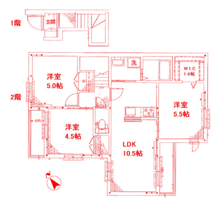 横浜市港北区高田西のマンションの間取り