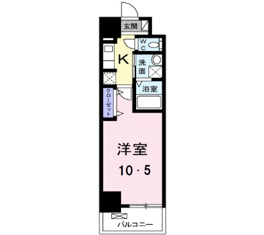 千葉市中央区問屋町のマンションの間取り