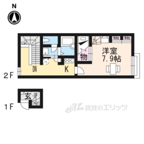 レオパレスＮＥＯ田辺の間取り