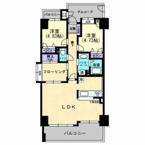 アルファステイツ入船町の間取り