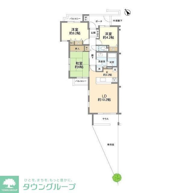 東急ドエル・アルス横浜港南中央の間取り