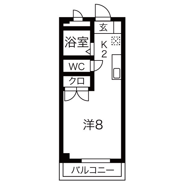 クリーン高蔵寺の間取り