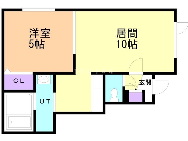 亀田郡七飯町鳴川のアパートの間取り