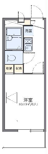 レオパレスｓａｌｕｔｅの間取り