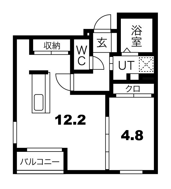 RITZ GRANDE 菊水上町の間取り