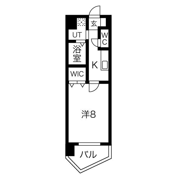 名古屋市港区名港のマンションの間取り