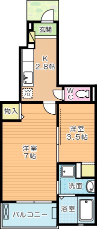 ハーモニーガーデン小文字Iの間取り