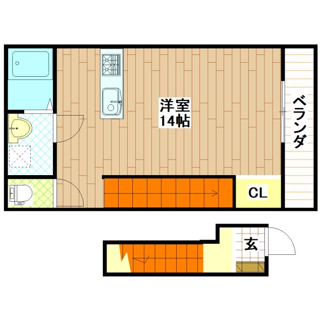 クリアフォレストVIII番館の間取り
