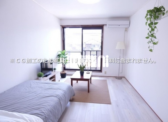 居室・リビング　白を基調とした明るく開放的なお部屋