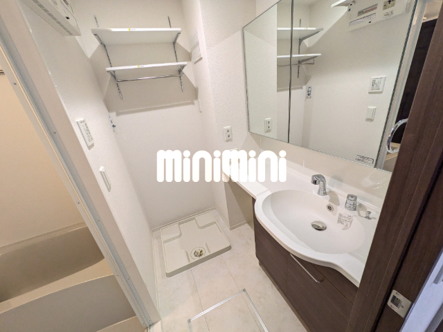 洗面設備　隣のＷ棟流用写真です。