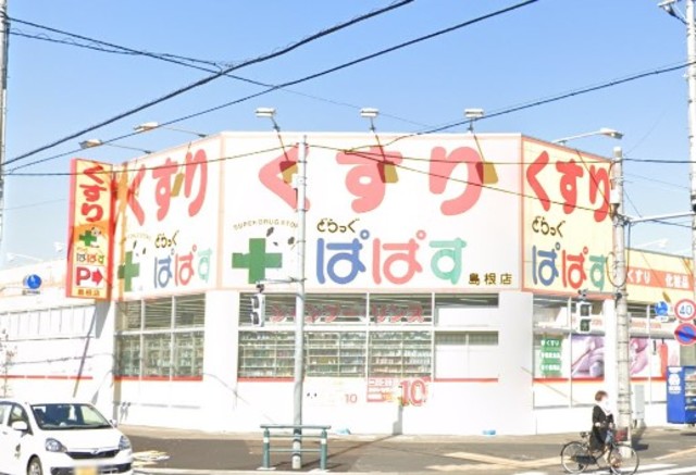 ドラックストア　どらっぐぱぱす（ドラッグストア）まで340m