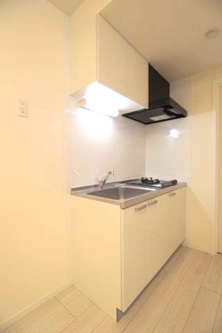 キッチン　コンパクトなキッチンで掃除もラクラク