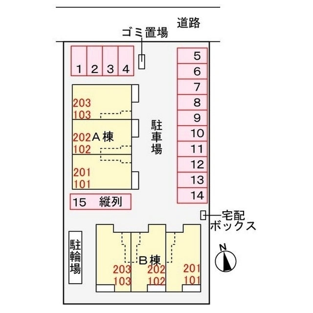 駐車場　配置図