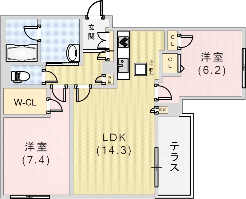 シャーメゾン シエロの間取り写真