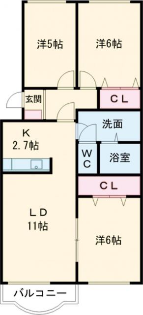 第二ブリリアント若草の間取り写真