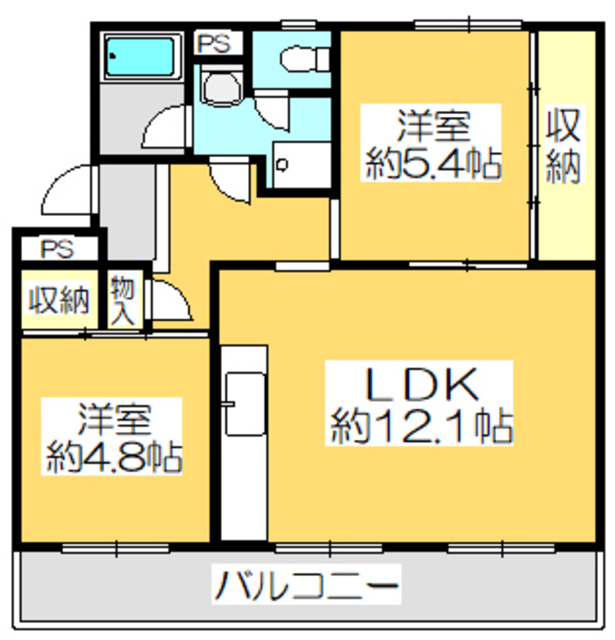 ヴィラナリー屋島 7号棟の間取り写真
