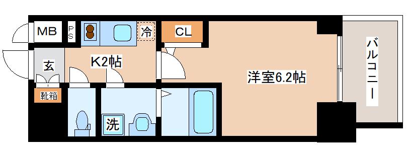 ＪＲ東海道本線 神戸駅 徒歩7分 12階建 築6年の間取り写真