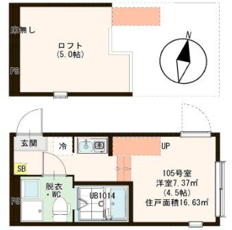 ハーモニーテラス北小岩XIVの間取り写真