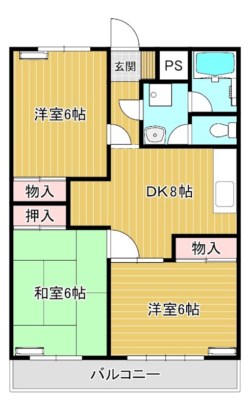 メゾンニュータウン嶋田の間取り写真