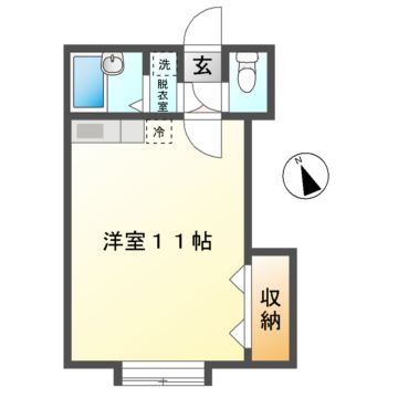 ＪＲ室蘭本線 鷲別駅 徒歩20分 2階建 築22年の間取り写真