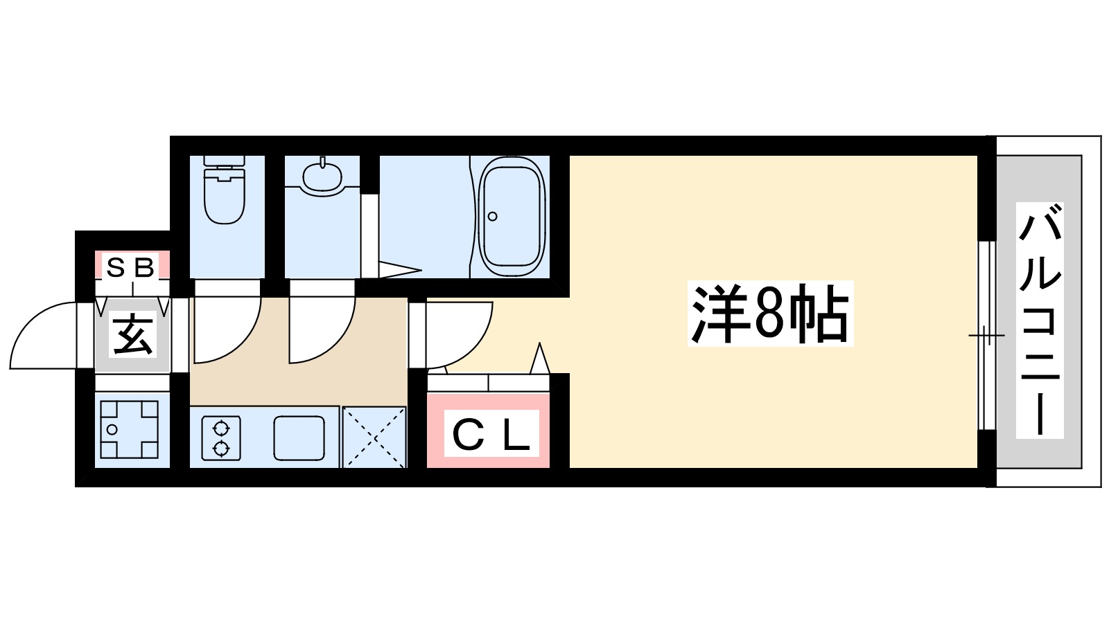 スプランディッド十三本町の間取り写真
