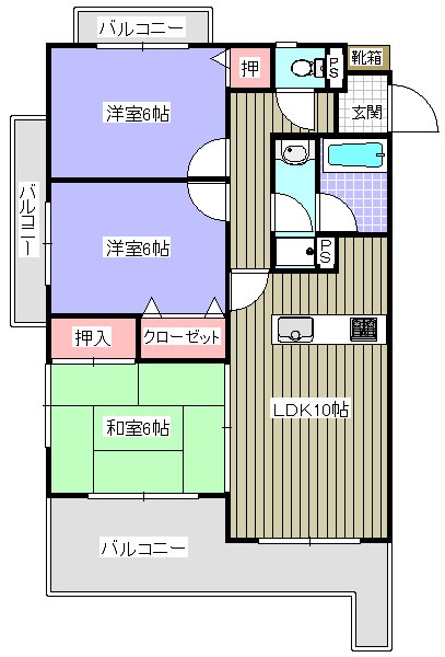 アーベル清水の間取り写真