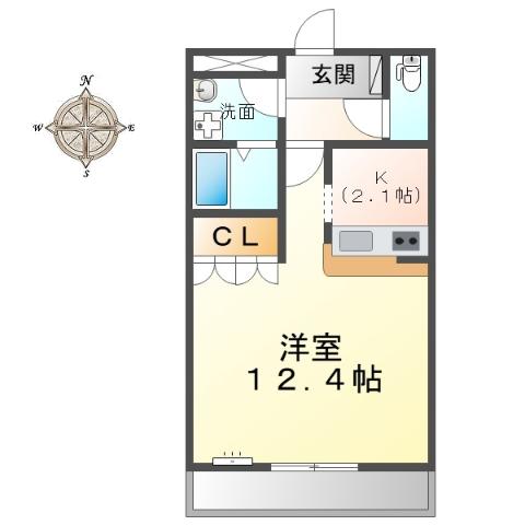 アーバンハイム春日の間取り写真