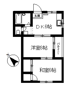 キャッスル増田の間取り