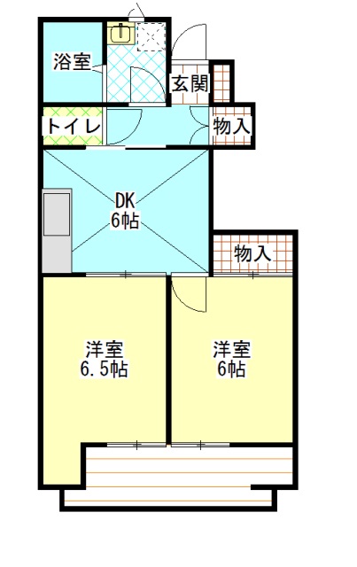 モンカルティエ弐番館の間取り