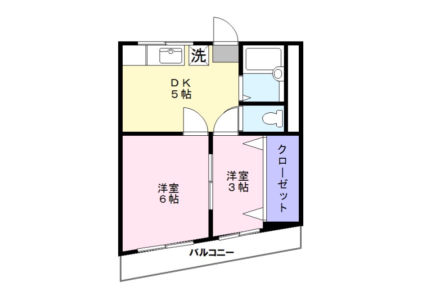 ハイツ北野の間取り写真