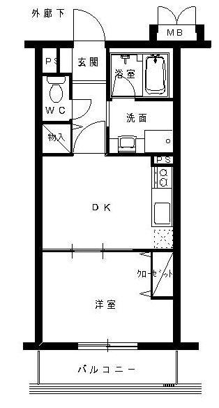 藤新マンションの間取り