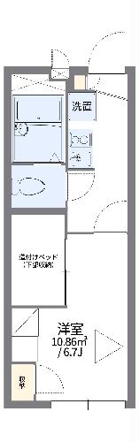 レオパレス万里小路ＷＥＳＴの間取り