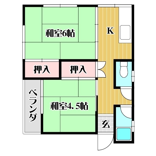 ハイツ中村の間取り