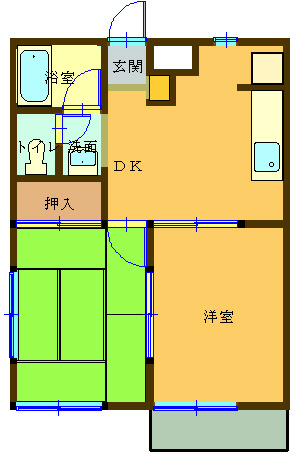 ハイツ窪田_間取り_0