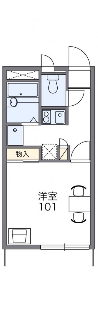 熊谷市箱田のアパートの間取り