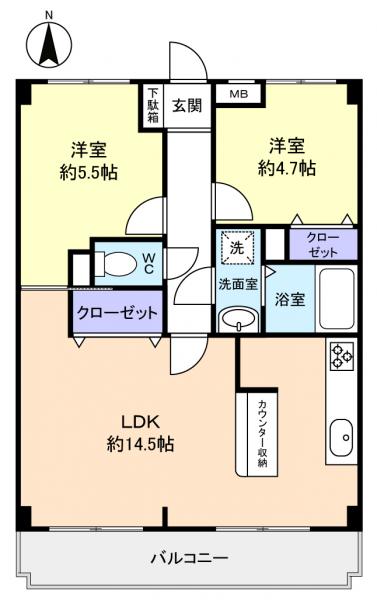 ラ・フォレ薬円台の間取り