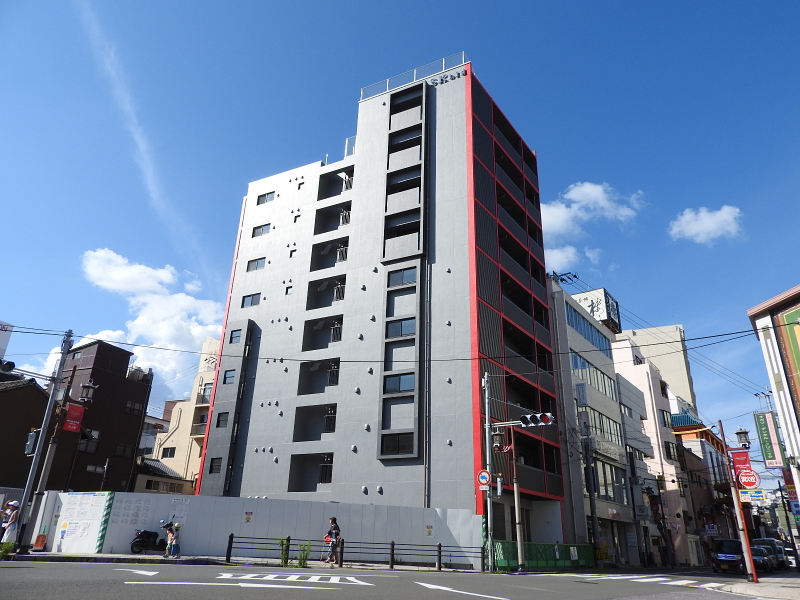 長崎市新地町のマンションの建物外観