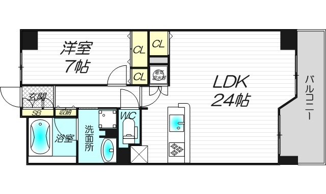 グレンパーク梅田北の間取り